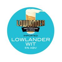 Lowlander Belgian Wit Beer 5%